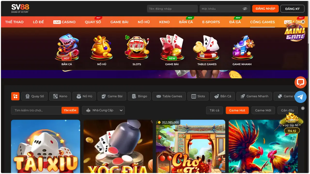 Sv88 là nhà cái uy tín hàng đầu thế giới